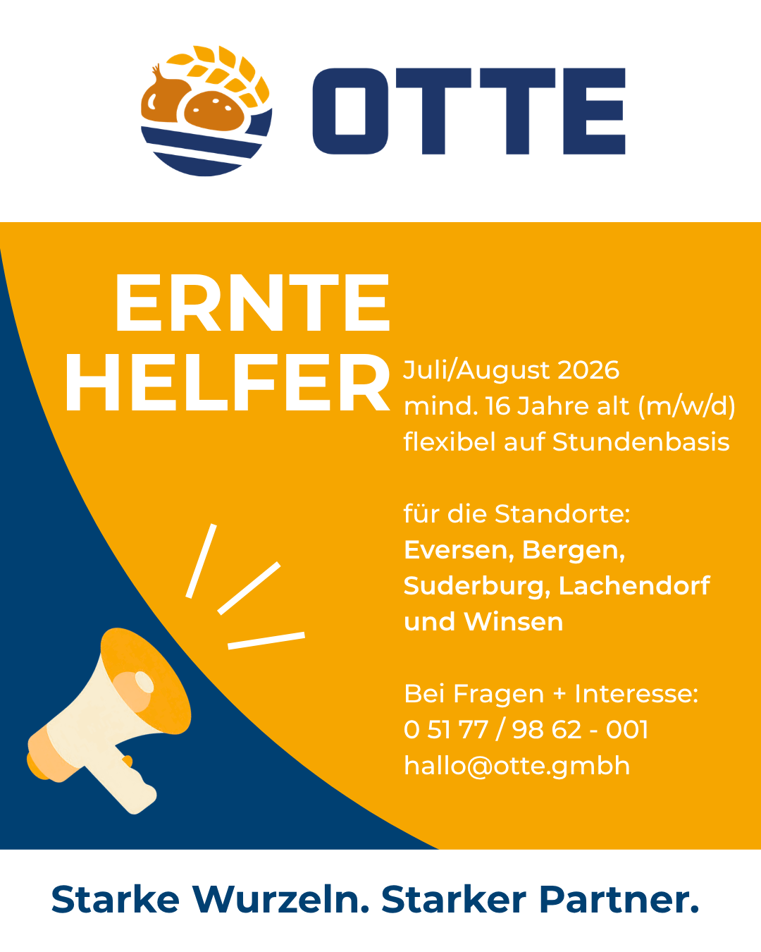 Anzeige Erntehelfer gesucht